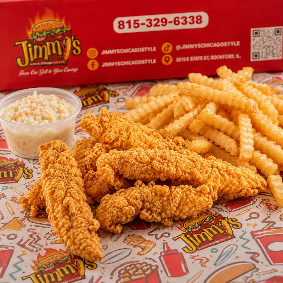 Chicken Fingers at Jimmy's in Rockford, Illinois